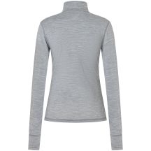 Women's thermal long-sleeve top SUPER.NATURAL W TUNDRA175 ZIP 1/4 grey