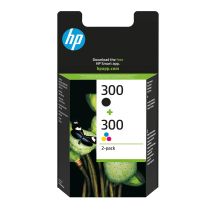 HP 300 Original Ink Cartridge 2-Pack: Black/Tri-Color