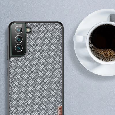 13. Dux Ducis Fino case is made of nylon material for Samsung Galaxy S22 + (S22 Plus) blue