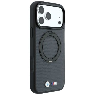 4. BMW Kevlar Ring Stand 360 MagSafe Case for iPhone 18 Pro Max / 17 Pro Max - Dark Gray