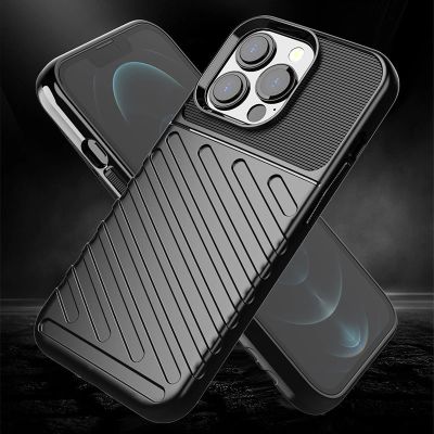 4. Thunder Case Flexible Tough Rugged Cover TPU Case for iPhone 13 Pro black