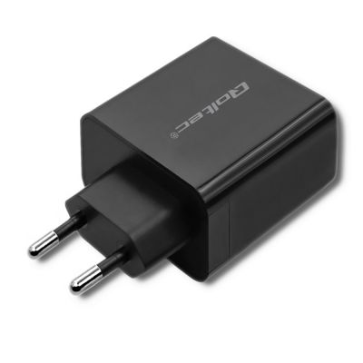 4. QOLTEC WALL CHARGER 42W | 5-20V | 2.25-3A | USB TYPE C PD | USB | BLACK