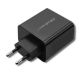 4. QOLTEC WALL CHARGER 42W | 5-20V | 2.25-3A | USB TYPE C PD | USB | BLACK