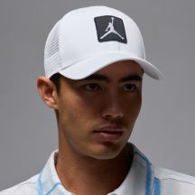 Air Jordan Rise Structured Jumpman White Trucker Cap - FZ0774-100