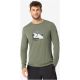2. Men's long-sleeve shirt SUPER.NATURAL M Almost Done LS, green