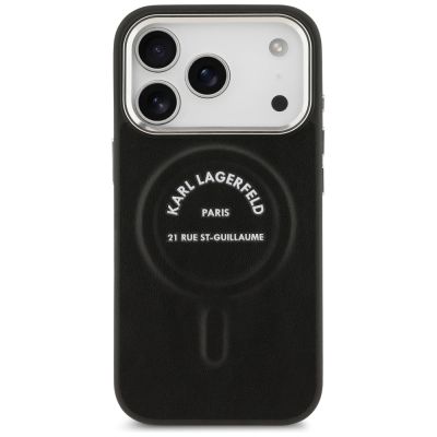 3. Karl Lagerfeld Karl RSG Logo MagSafe Case for iPhone 17 Pro Max - Black
