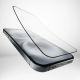 3. Puro Flexible Glass D3O Hybrid Glass with Black Frame for iPhone 16 / iPhone 15 / iPhone 15 Pro