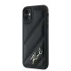 2. Karl Lagerfeld Diagonal Quilted Script case for iPhone 11 / Xr - black