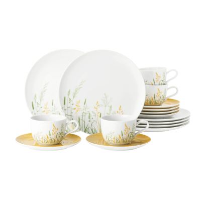 SELTMANN MEADOW GRASSES CURRY coffee set for 6 people