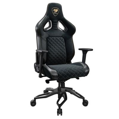 2. COUGAR CGR-T2F-GLB Universal Gaming Chair with Padded Upholstered Seat, Black