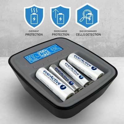 4. EVERACTIVE USB-C Ni-MH Battery Charger NC1000MV2