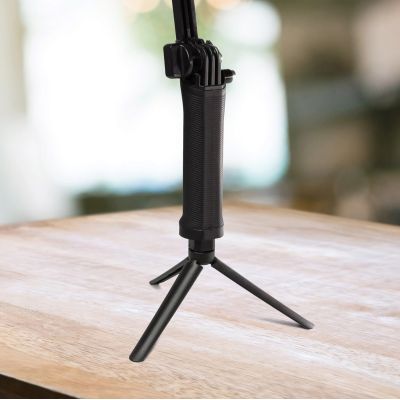 14. 3 in 1 Monopod Tripod with Selfie Stick for GoPro - Black