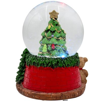 5. LED SNOW GLOBE WITH MUSIC, 8 MELODIES, 16.5 × 13 × 12 CM, CHRISTMAS TREE