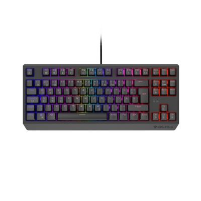 22. GENESIS THOR 230 TKL RGB MECHANICAL GAMING KEYBOARD OUTEMU RED BLACK HOT SWAP