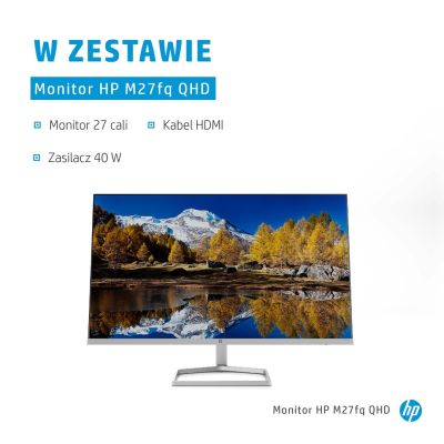9. HP M27fq QHD Monitor computer monitor 68.6 cm (27") 2560 x 1440 px Quad HD LCD Silver