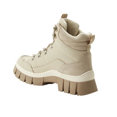 3. Lee Cooper women's winter boots beige insulated ankle boots