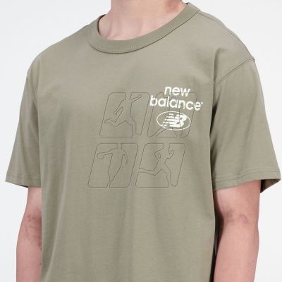 9. New Balance Essentials Reimagined Cott CGN M T-shirt MT31518CGN