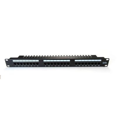 3. Patch-panel 19" DIGITUS DN-91524U-EC 24xRJ45 U/UTP k.5e 1U black guide