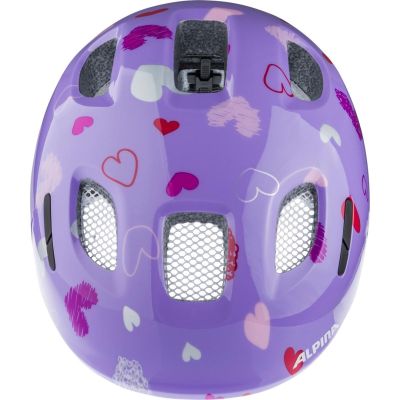 2. ALPINA XIMO 2 PURPLE HEARTS GLOSS Bicycle Helmet 49-54
