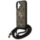 5. Guess 4G Big Logo Cord Stap Crossbody Case for iPhone 17 - Brown