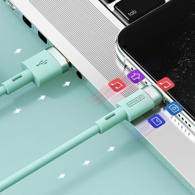 10. Joyroom Liquid Silicone Data Cable N2 USB-A / Lightning 2.4A 1.2m - Black