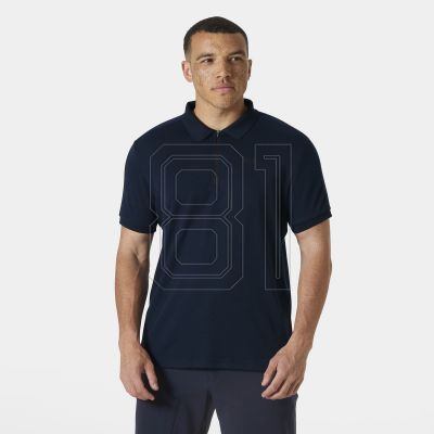 9. Helly Hansen HP 1/2 Zip Polo Shirt M 34503 597