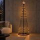 7. DECORATIVE CHRISTMAS TREE 154 LED SUPER WARM WHITE 150 CM REMOTE CONTROL BLACK FRAME