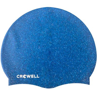 5. Crowell Recycling Pearl Silicone Swimming Cap, Blue, Col. 5
