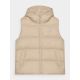 6. Women's quilted down vest with hood 4F 4FWAW24TVJAF141-83S