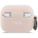 3. Karl Lagerfeld Silicone Chaupette Head 3D Case for AirPods Pro 3 - Pink