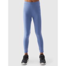 Girls' elastic cotton leggings 4F Junior