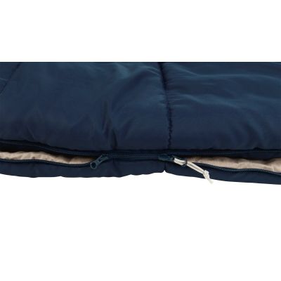 4. Outwell Contour Lux XL Adult Rectangular Sleeping Bag Polyester Blue