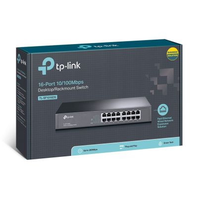 9. Switch TP-LINK TL-SF1016DS (16x 10/100Mbps)