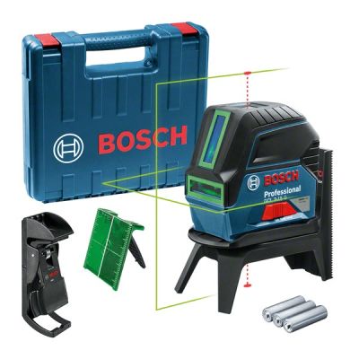 3. Bosch GCL 2-15 G Linear/horizontal level 10 m 500-540 nm (< 10 mW)