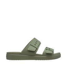 Crocs Brooklyn Buckle Low Women's Slides Green 211215 3BX