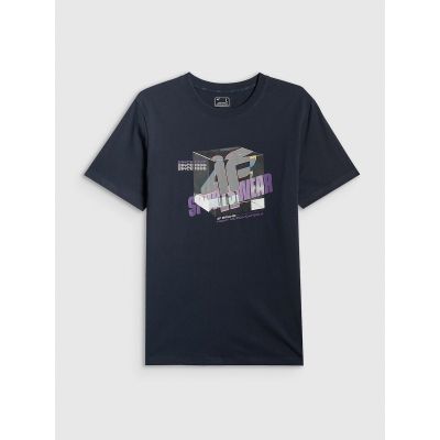 8. Men's regular printed T-shirt 4F 4FRSS26TTSHM3657-31S
