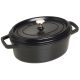 Staub Oval Cast Iron Cocotte – 3.2 l, Black