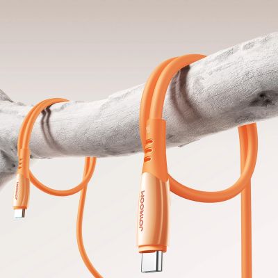 6. Joyroom S-A59 Vibrant Series 60W USB-C - USB-C Cable 1.2m - Orange