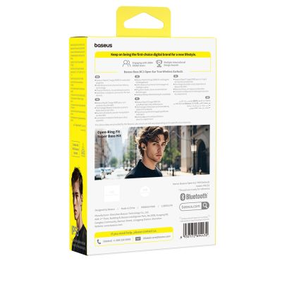 6. OWS Baseus Bass BC1 Earphones with Clip - Black