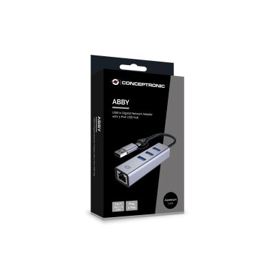 5. Conceptronic ABBY25G Docking Station Wired USB 3.2 Gen 1 (3.1 Gen 1) Type-A + Type-C Gray