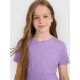 2. Regular plain girls' T-shirt 4F 4FJRAW25TTSHF3233-51S