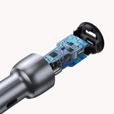 3. Ugreen Car Charger USB / USB Type C Quick Charge 3.0 Power Delivery 36W 3A Gray (CD213 60980)