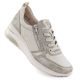 Women's gold wedge sneakers Remonte Rieker D2401-61