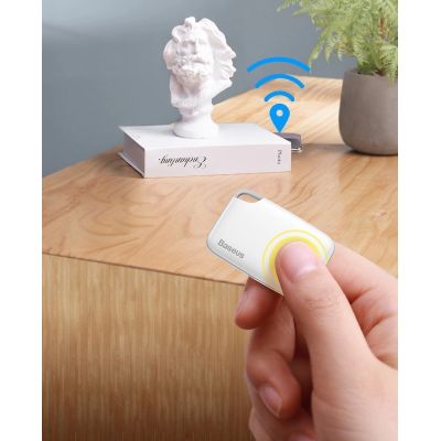 9. Baseus T2 keychain mini wireless key and other object finder white (ZLFDQT2-02)