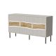 INSERTO 3D chest of drawers 143.5x40x80 cashmere + LED