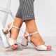 5. Sandals on the post of Sergio Leone W SK139F beige