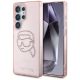 Karl Lagerfeld Rhinestones K. Head Logo Samsung Galaxy S25 Ultra Case Pink
