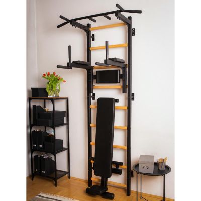 82. GYMNASTIC LADDER WITH A HAND BAR AND A BENCH KIT 723B