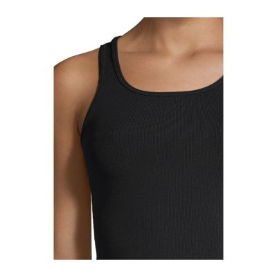 5. CASALL Crop Rib Racerback Sports T-Shirt Black