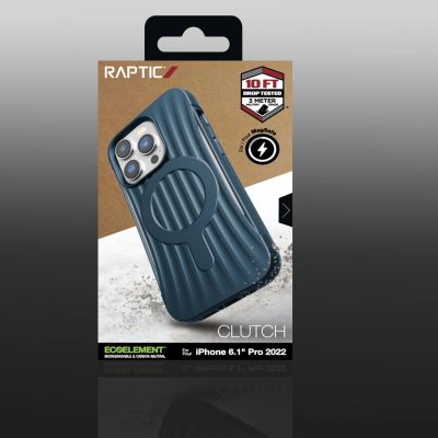 5. Raptic X-Doria Clutch Case iPhone 14 Pro with MagSafe back cover blue